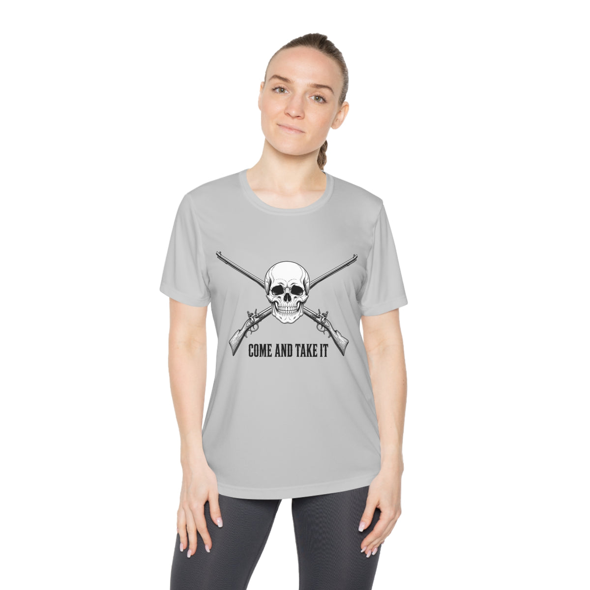 Come and Take It Jolly Roger Women's Dry-Fit Performance Tee