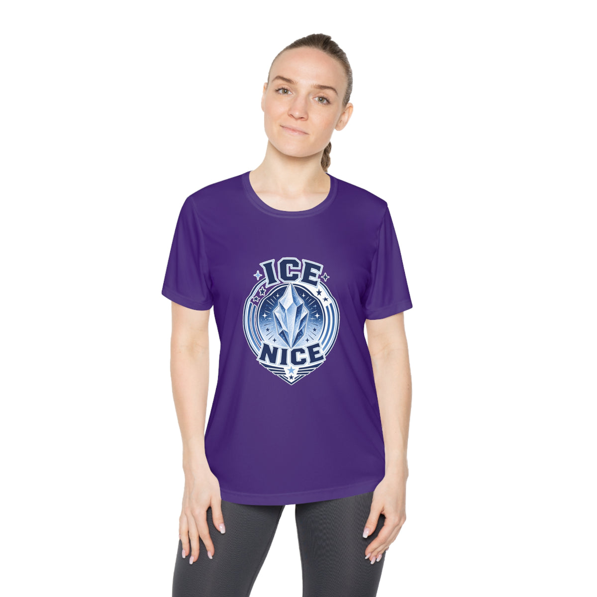 ICE is NICE Badge Women's Dry-Fit Performance Tee