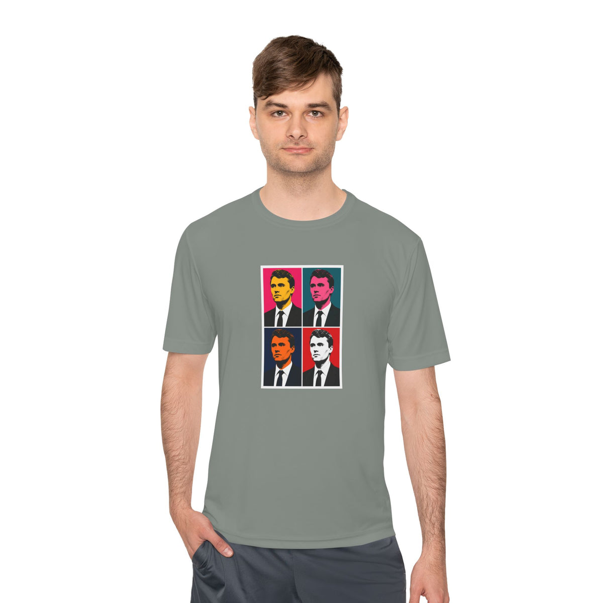 Charlie Pop Art Men's Dry-Fit Performance Tee