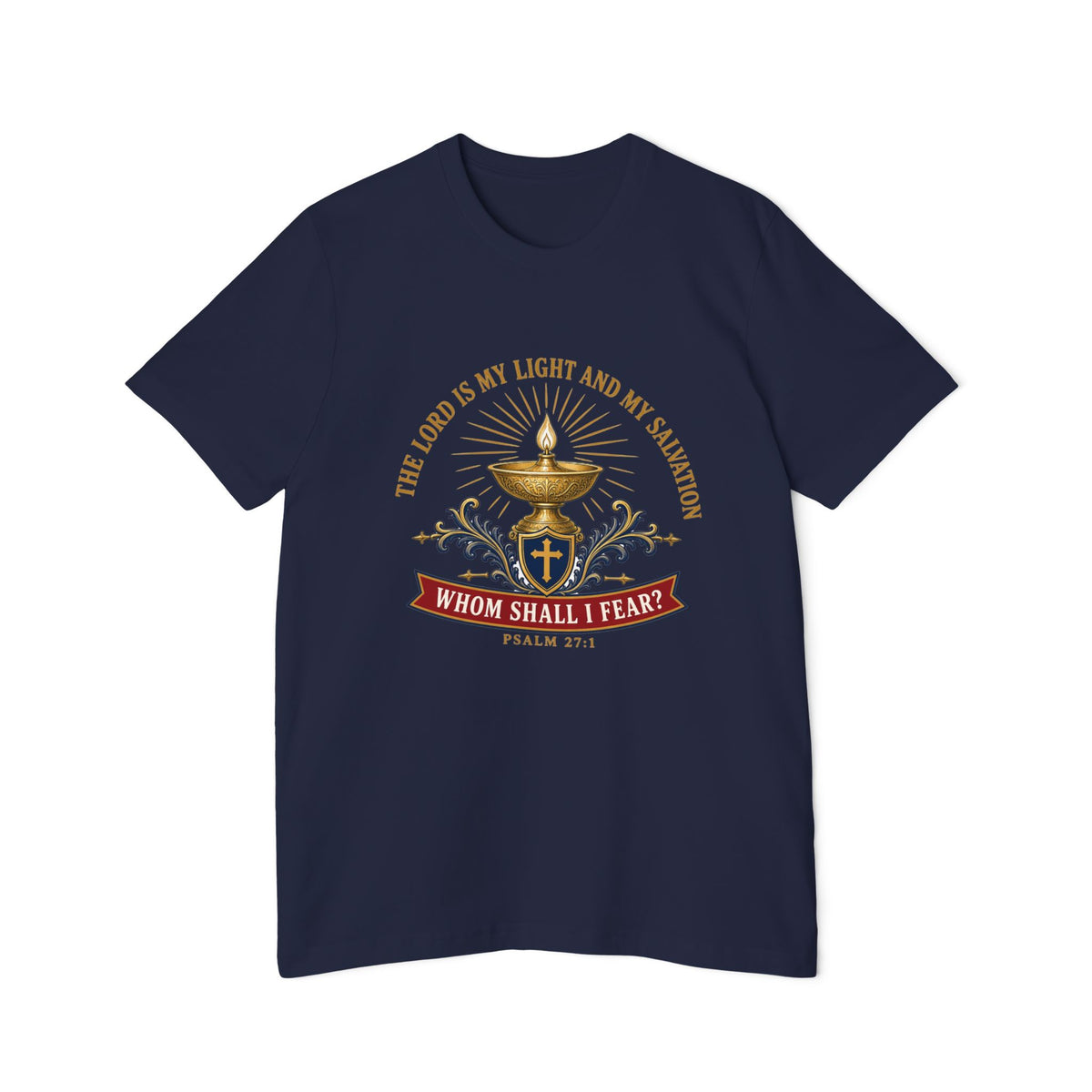 Light & Salvation Psalm 27:1 Lightweight Tee