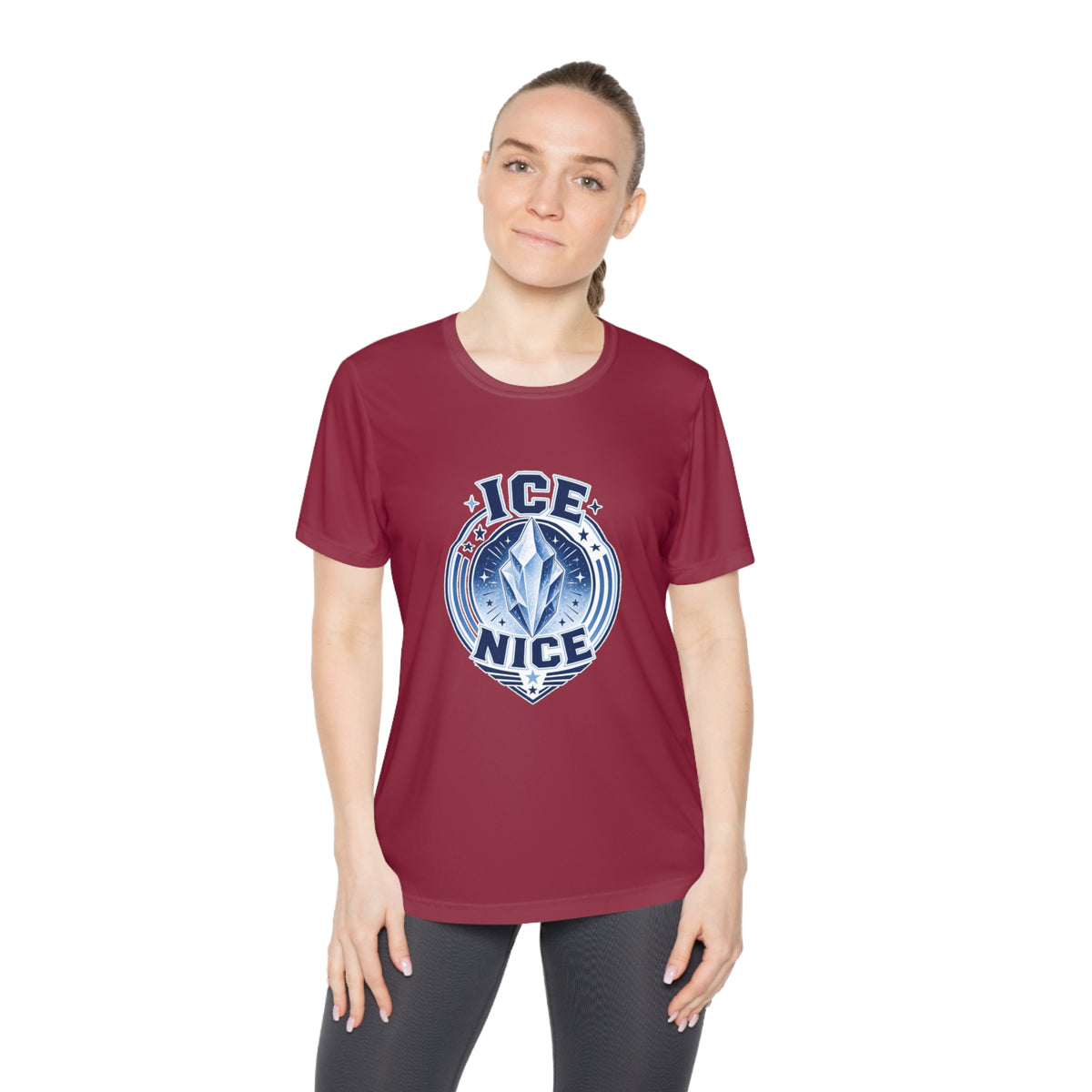 ICE is NICE Badge Women's Dry-Fit Performance Tee