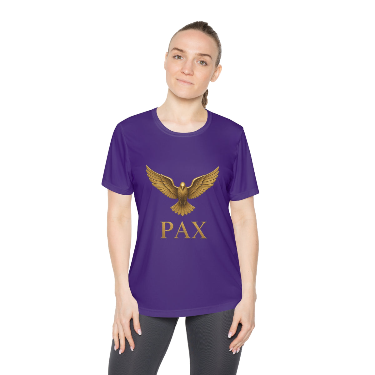 I AM Jesus Fish – Pax Dove Chest Women's Dry-Fit Performance Tee