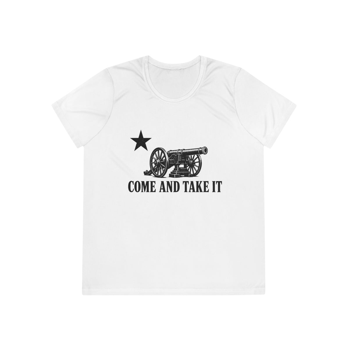 Come and Take It Cannon Women's Dry-Fit Performance Tee