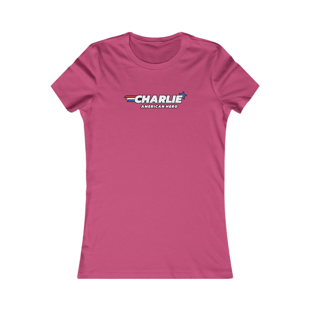 Charlie American Hero Women's Slim Fit Tee