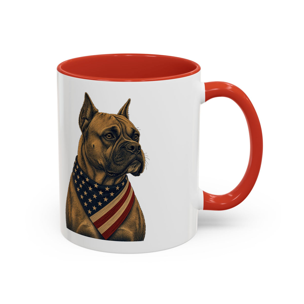 Patriotic Boxer Accent Mug