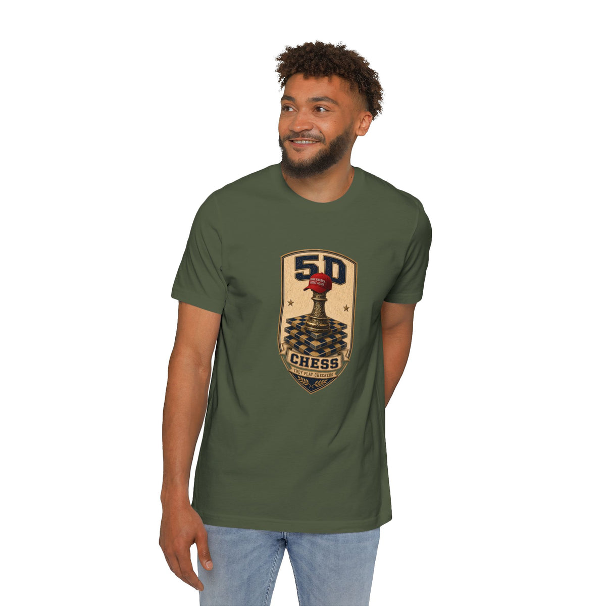 5D Chess Badge Lightweight Tee