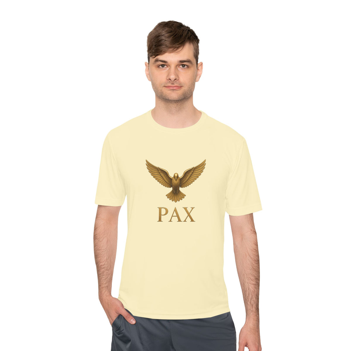 I AM Jesus Fish – Pax Dove Chest Men's Dry-Fit Performance Tee