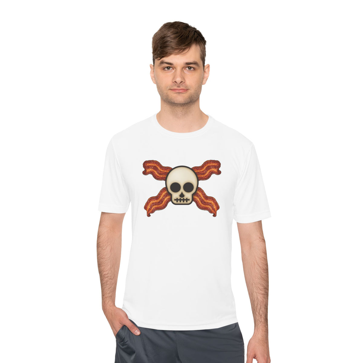 Bacon Jolly Roger Men's Dry-Fit Performance Tee