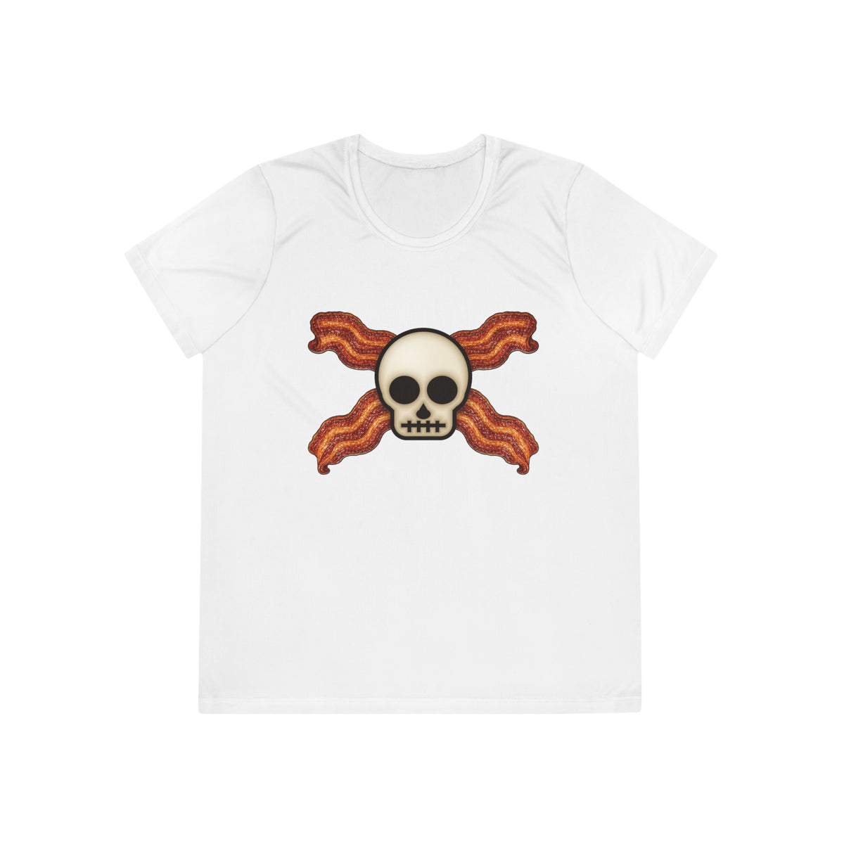 Bacon Jolly Roger Women's Dry-Fit Performance Tee