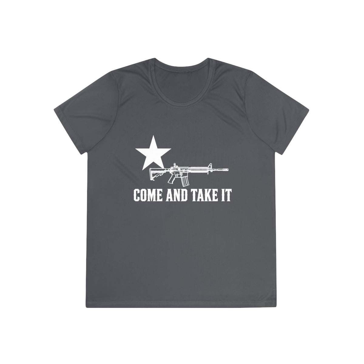 Come and Take It Rifle Women's Dry-Fit Performance Tee - Dark Colors