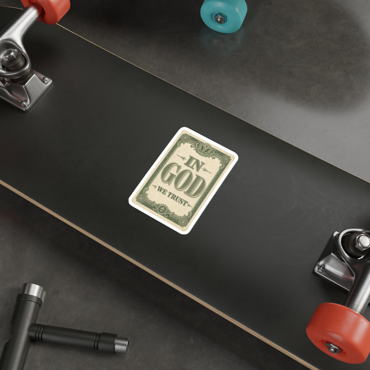 In God We Trust Card Die-Cut Sticker