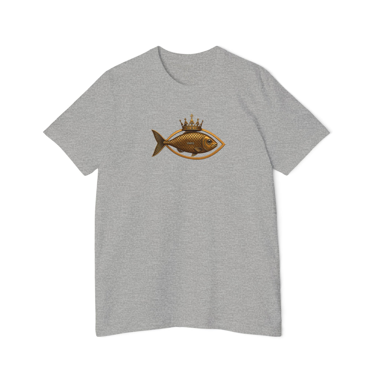 Crowned Ichthys Jesus Fish Lightweight Tee