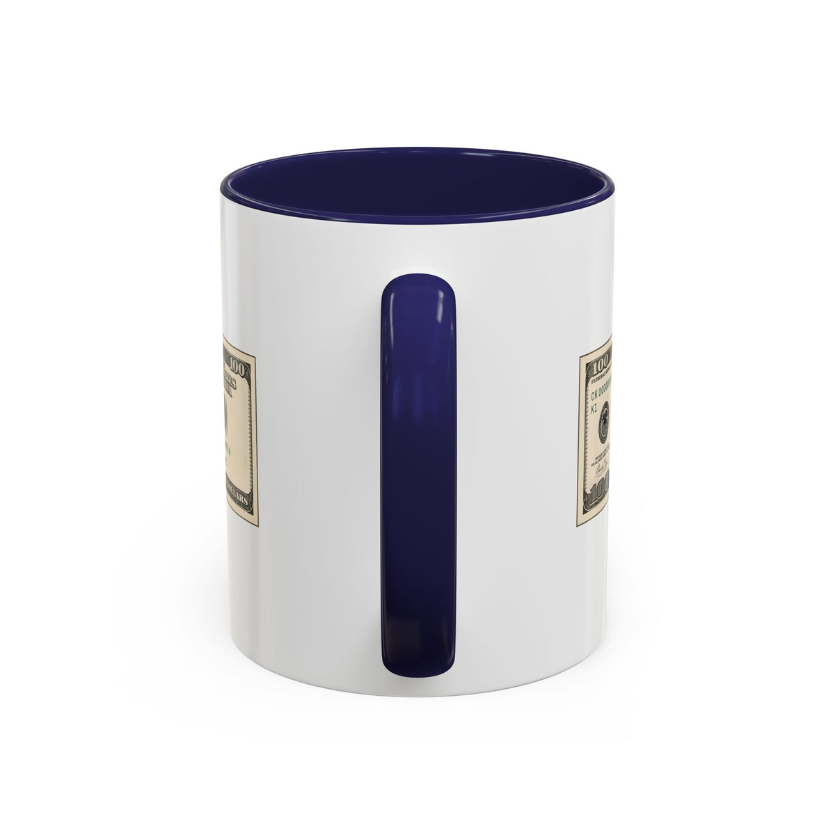 Charlie Kirk $100 Bill Accent Mug