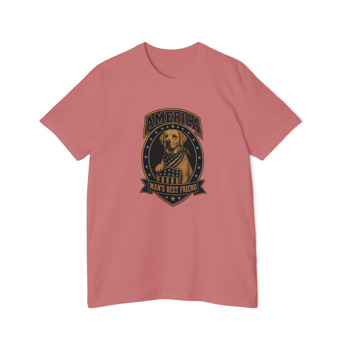 America Man's Best Friend Badge Lightweight Tee