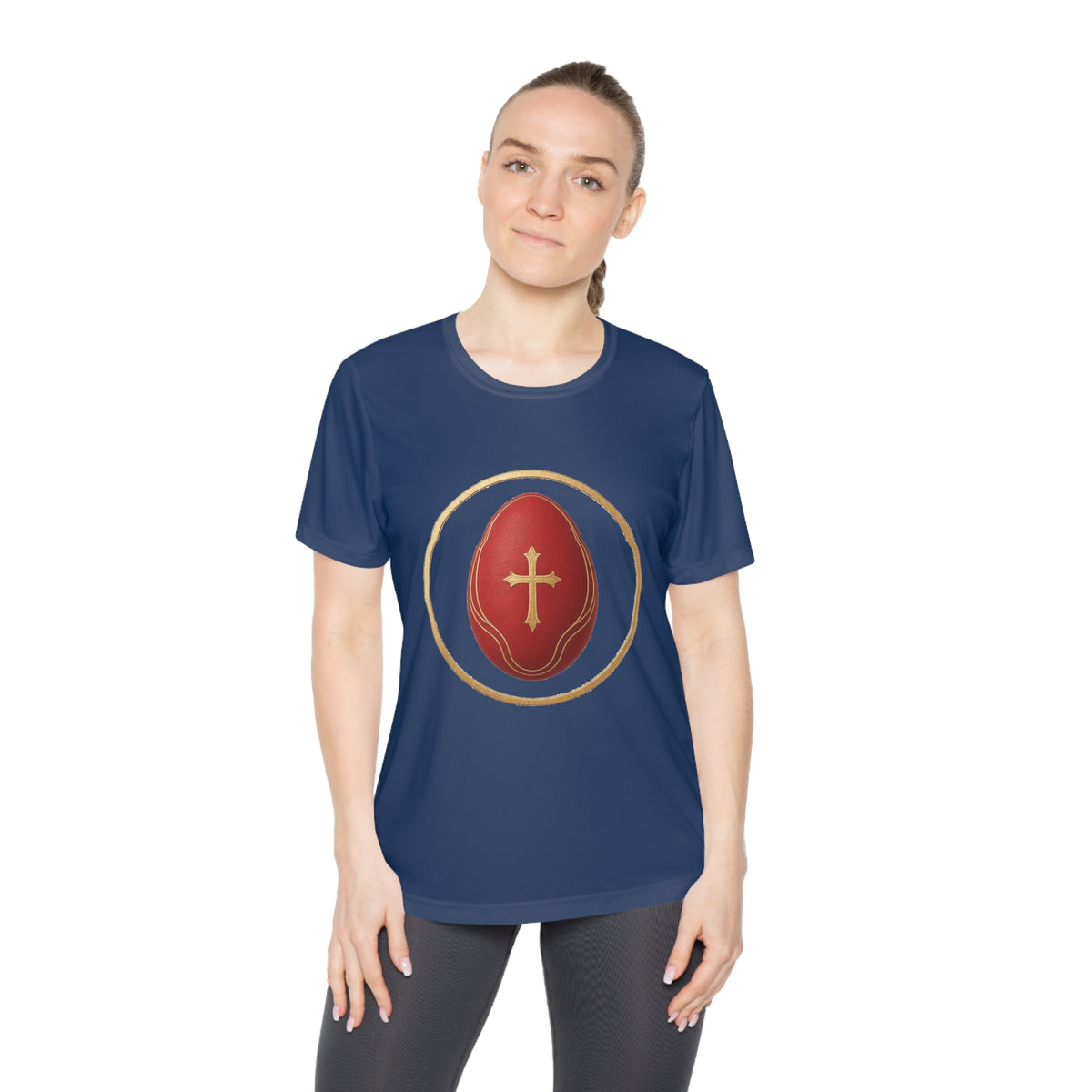 He Is Risen Women's Dry-Fit Performance Tee