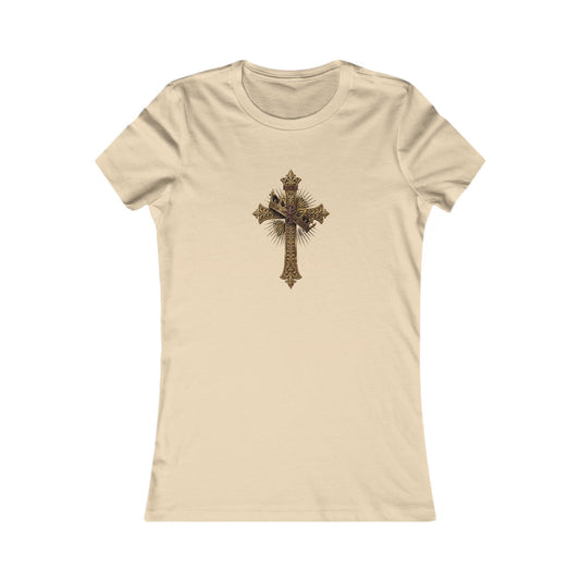 INRI Crowned Cross Women's Slim Fit Tee