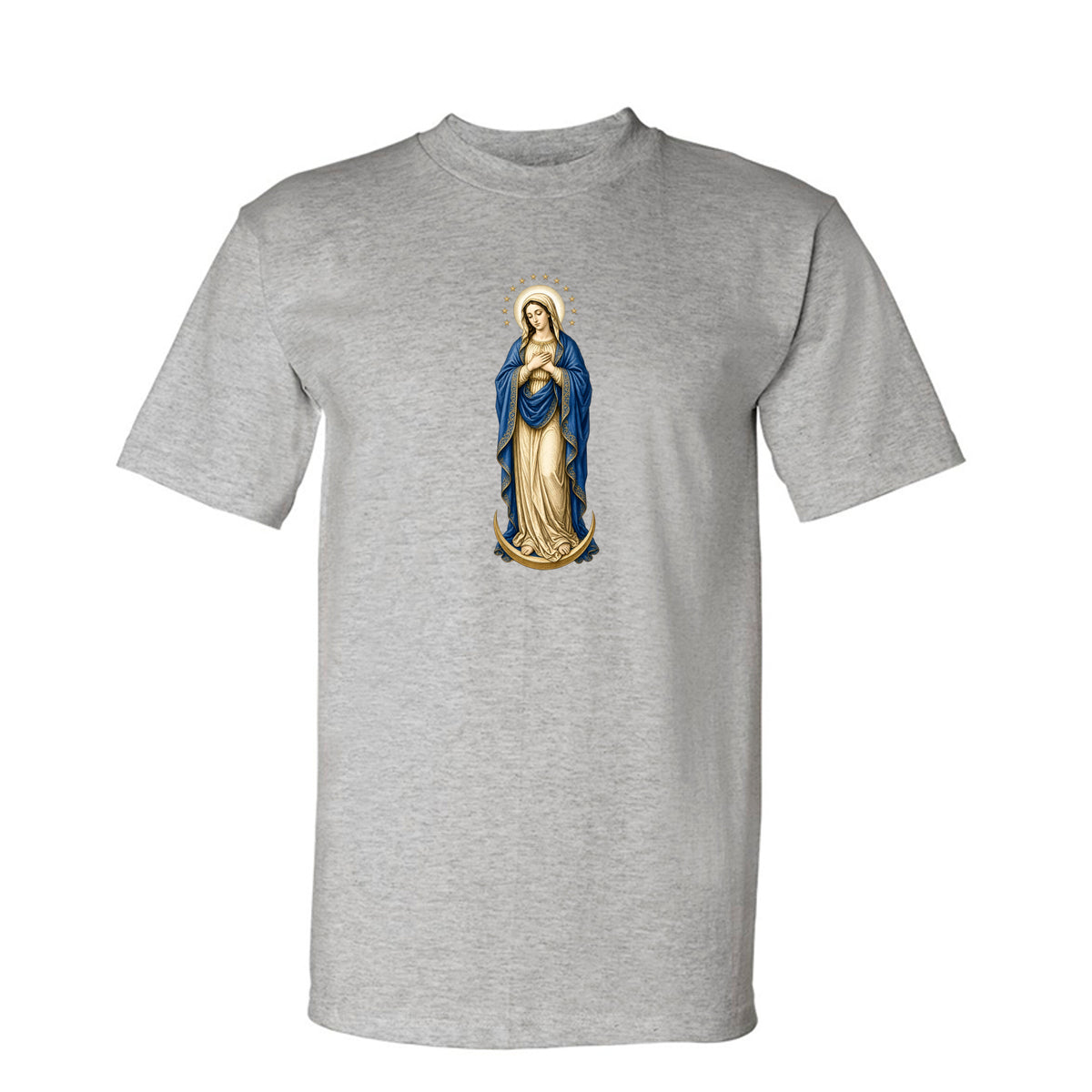 Mary, Crown of Twelve Stars Tee in Dark Ash – front