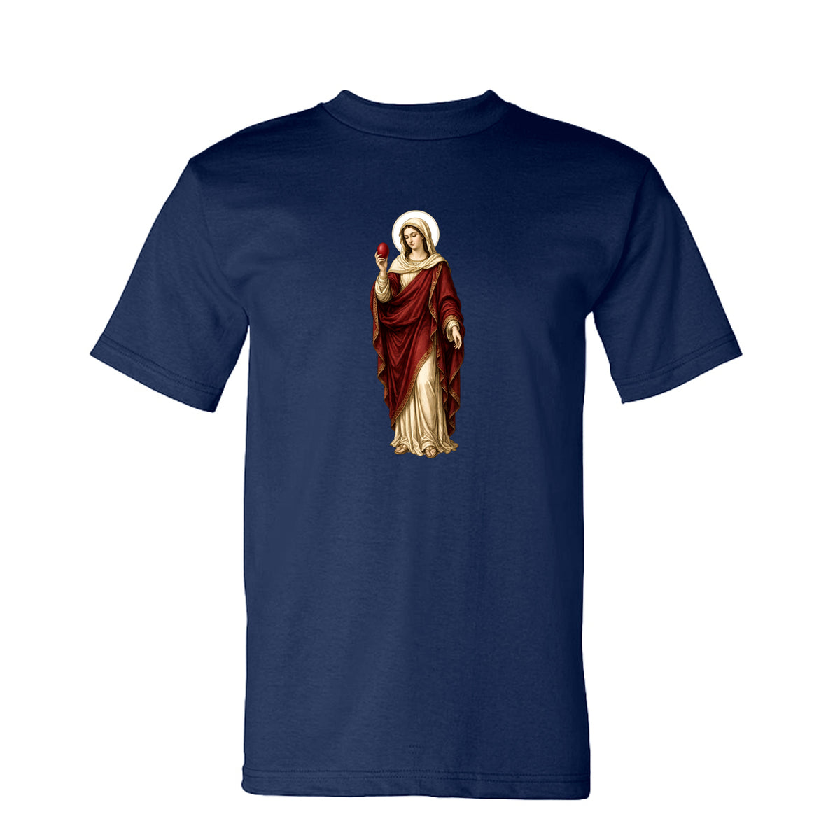 Mary Magdalene Tee in Navy – front