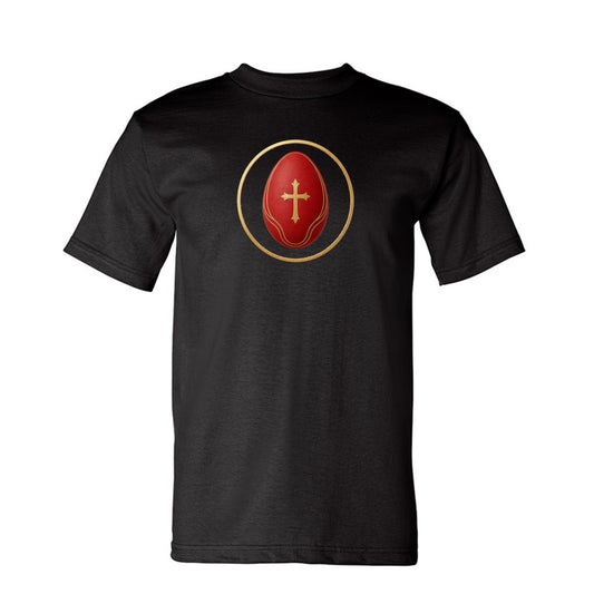 He Is Risen Tee in Black – front
