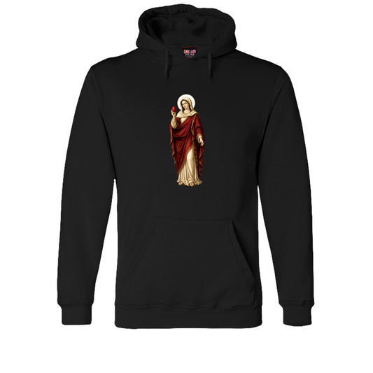 Mary Magdalene Hoodie in Black – front