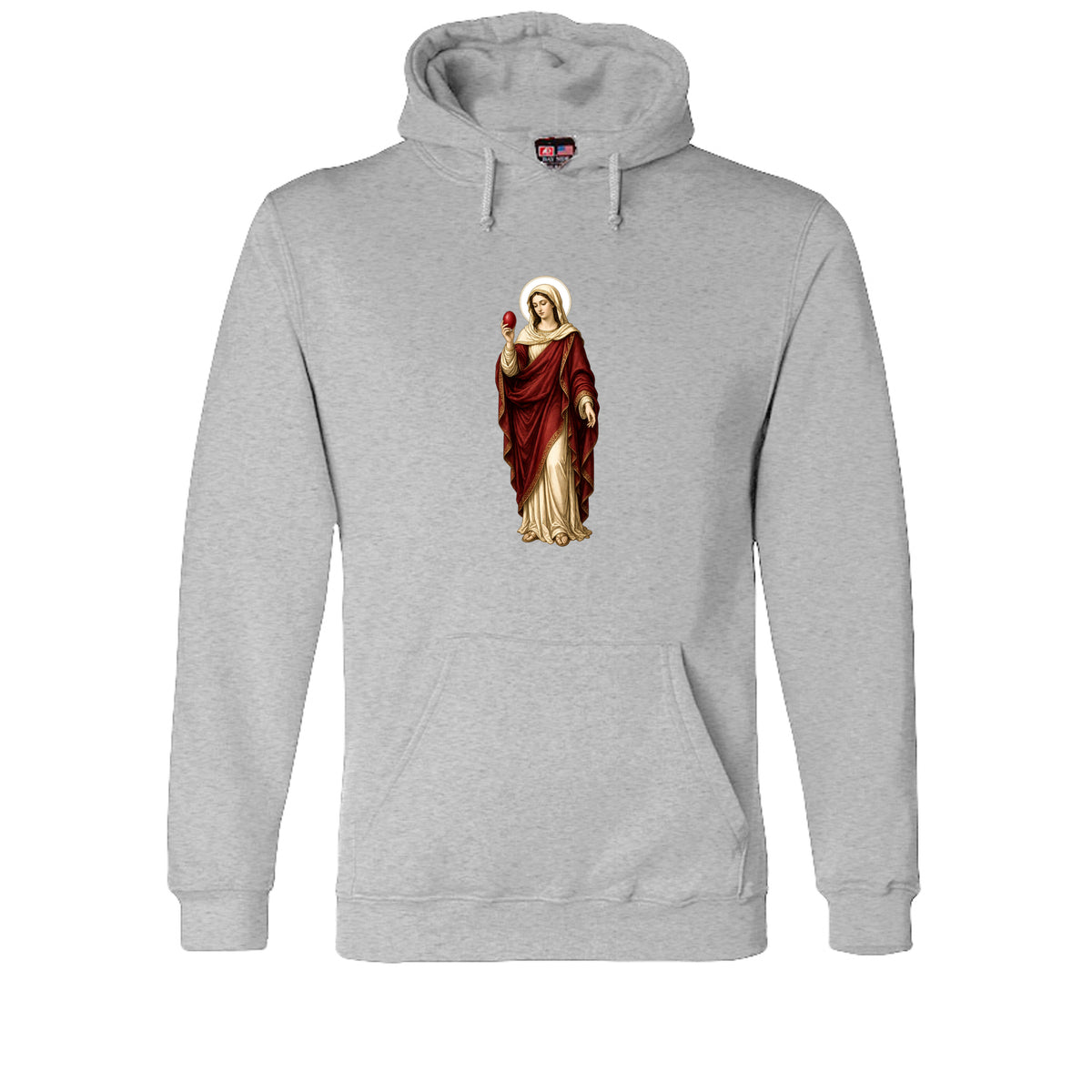 Mary Magdalene Hoodie in Dark Ash – front