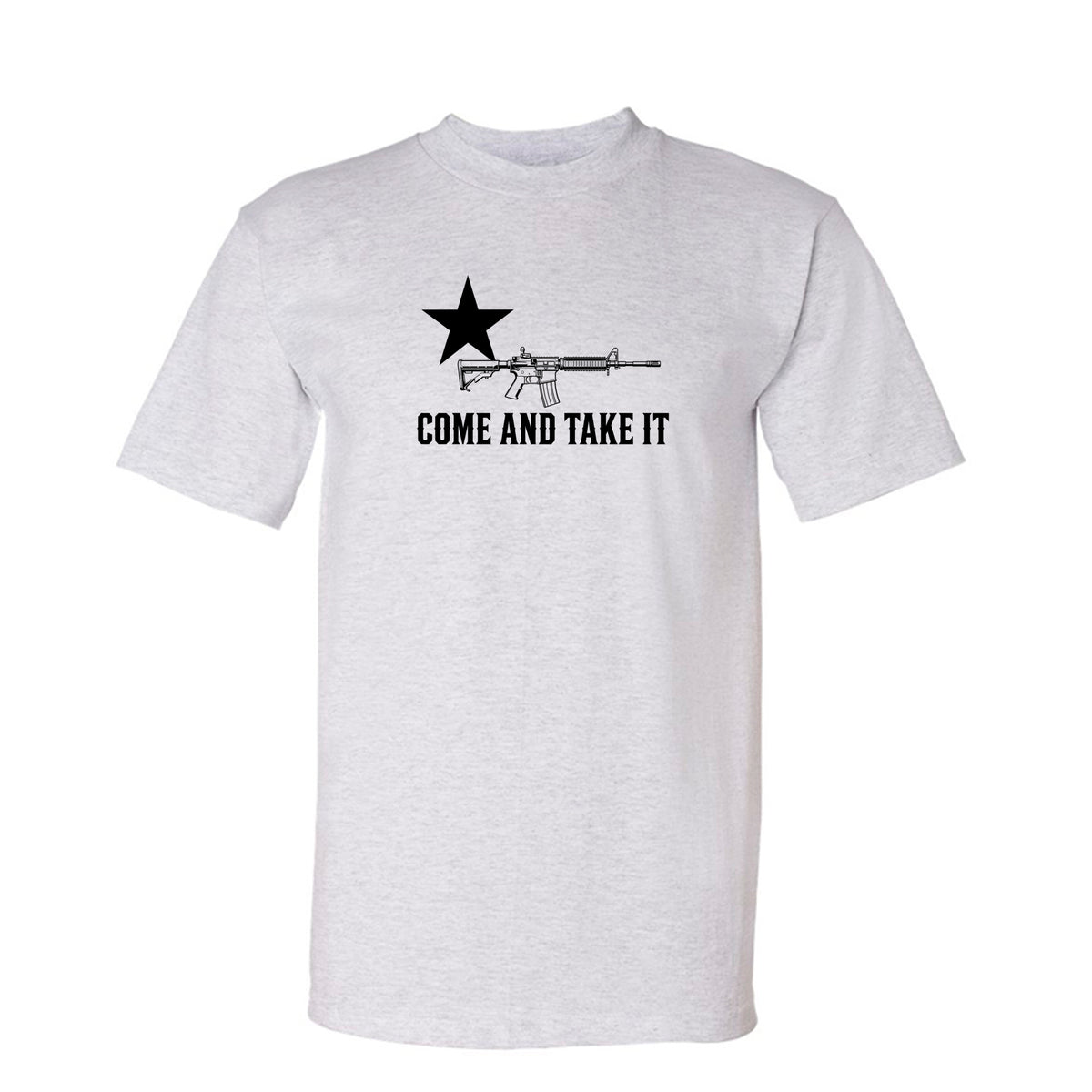 Come and Take It Rifle Tee in Ash – front