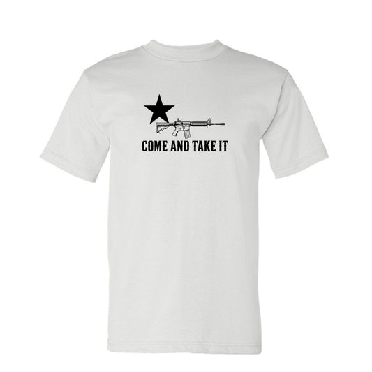 Come and Take It Rifle Tee in White – front