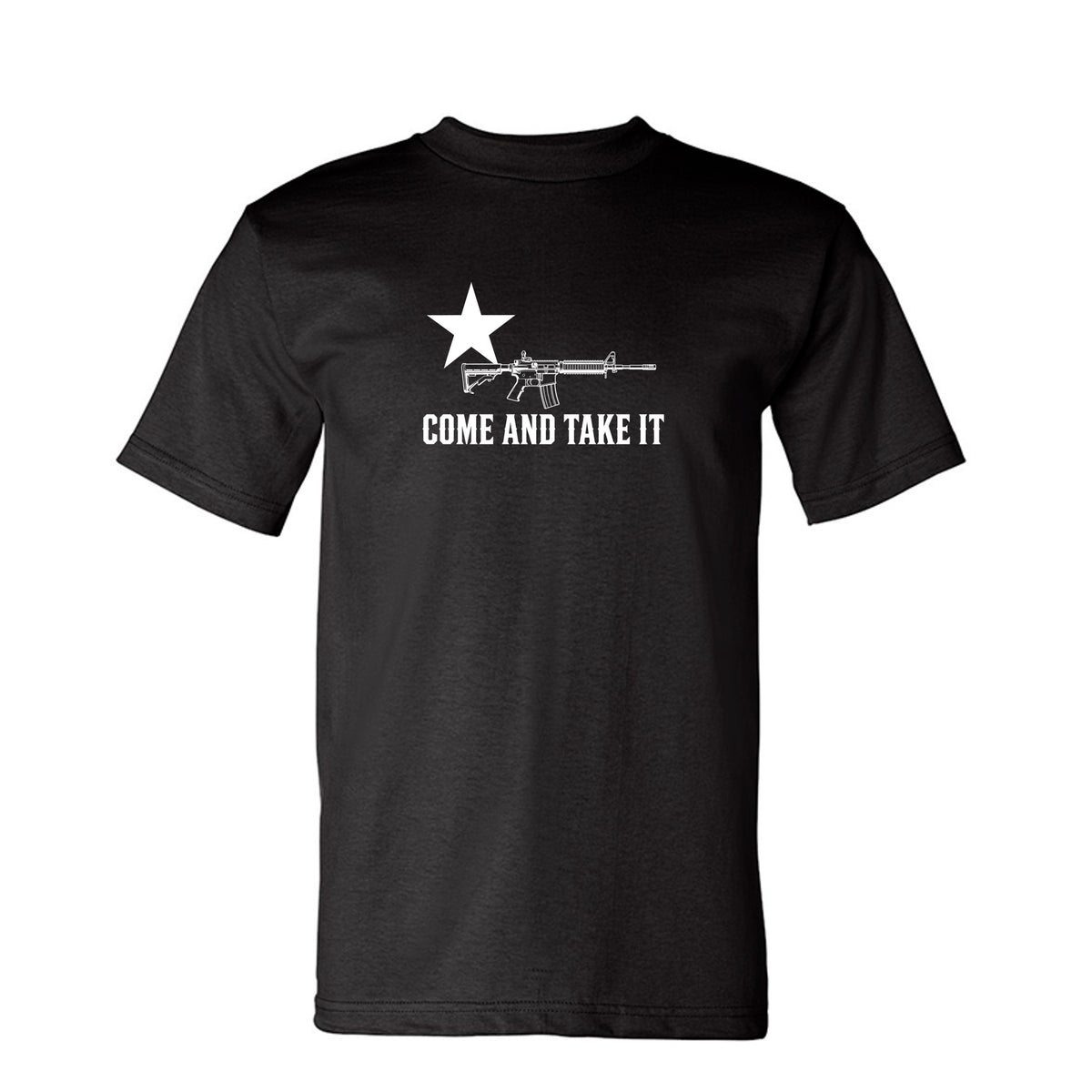 Come and Take It Rifle Tee - Dark Colors in Black – front