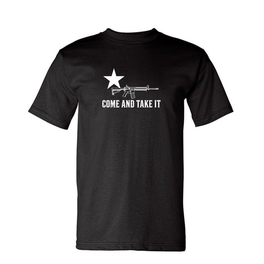 Come and Take It Rifle Tee - Dark Colors in Black – front