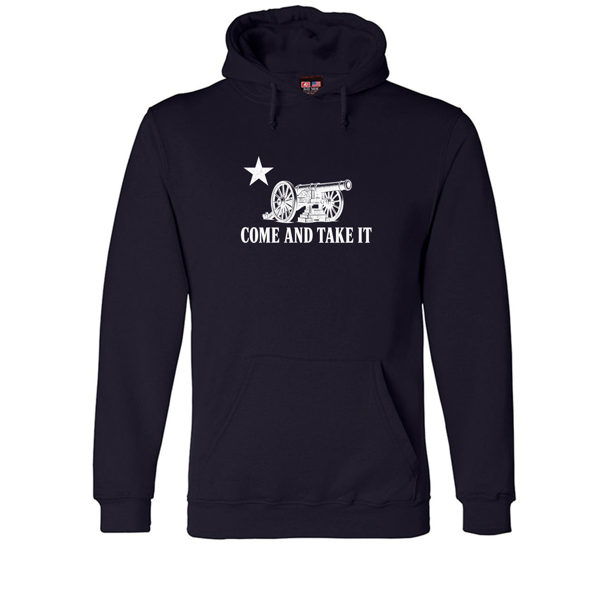 Come and Take It Cannon Hoodie in Navy – front