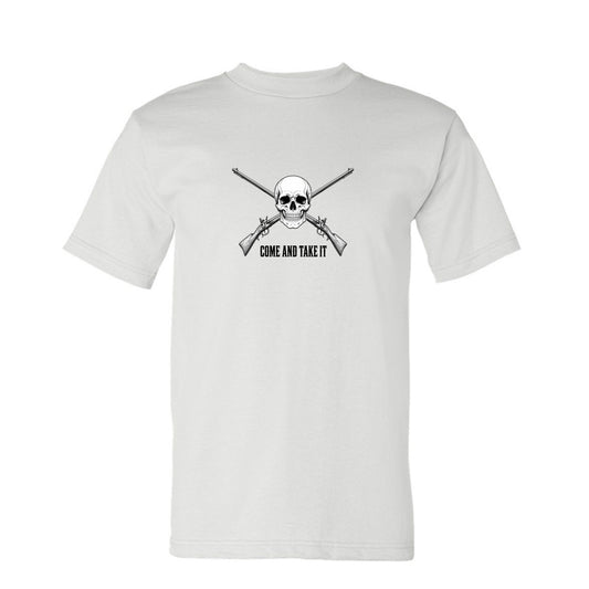 Come and Take It Jolly Roger Tee in White – front